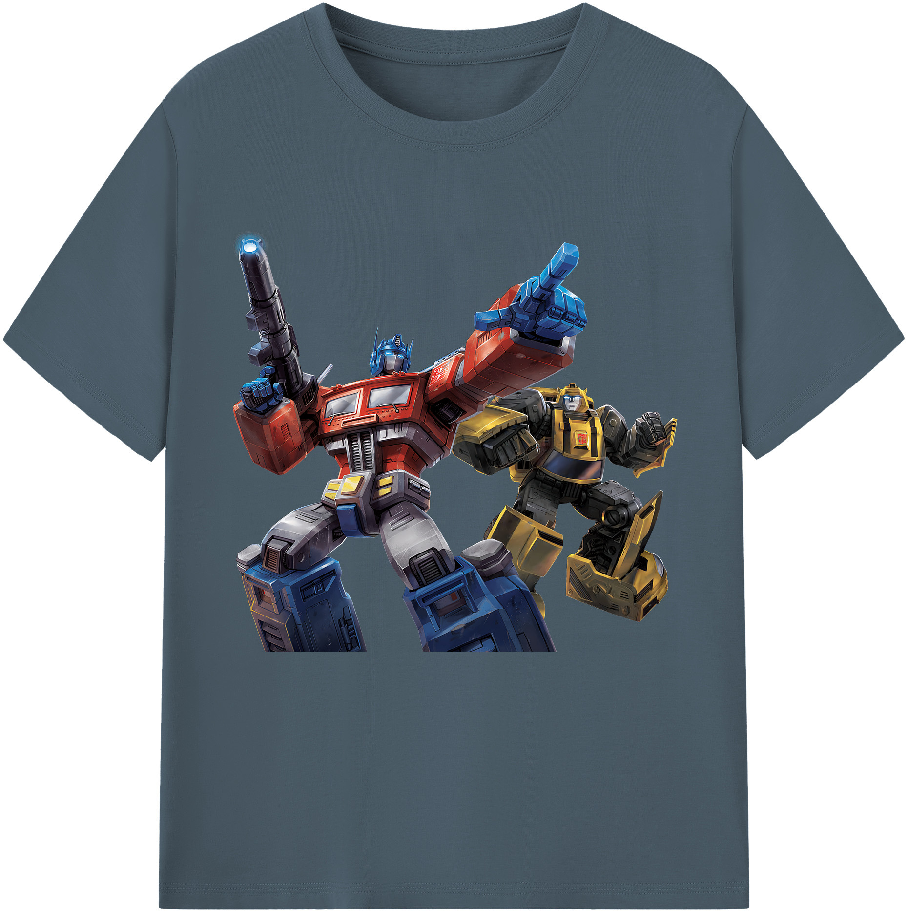 （画像用） Transformers トランスフォーマー 綿100％半袖Tシャツ（フロントプリント）